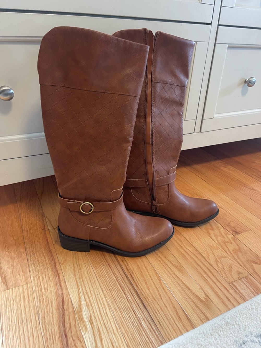 Nordstrom Tall Brown Quilted Riding Boots Brand New- never worn.
